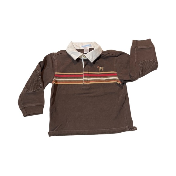 Janie and Jack English Countryside Long-Sleeve Polo 3T - Picture 1 of 5